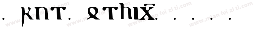 Brut Gothic字体转换